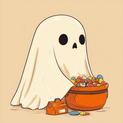 Sticker - Ghostly Trick-or-Treat