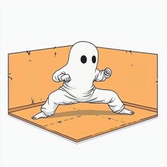 Canvas Print - Ghostly Martial Arts Master