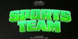 © LetsSmile - Sports editable text effect, customizable team and game 3d font style