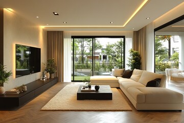 Wall Mural - Modern Living Room Interior Design