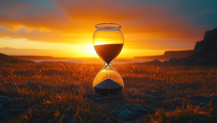 Canvas Print - Hourglass Sunset