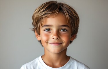 Canvas Print - Portrait of a Smiling Boy