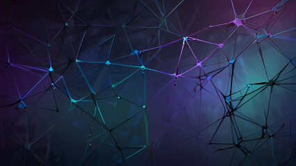 abstract spider web background with chaotic, overlapping strands that form geometric patterns