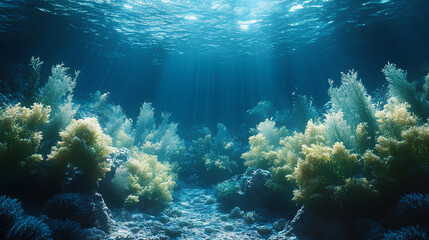 underwater view ,seaweed