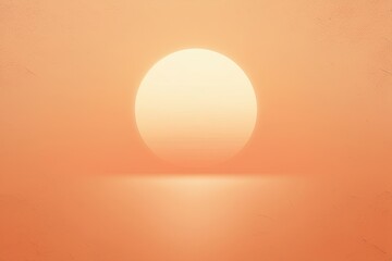 Wall Mural - Warm Peach Gradient Background - Pleasant Apricot Light at Dawn with Textured Effect