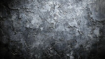 Wall Mural - A close-up of a dark gray textured wall with a subtle spotlight effect.