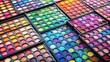 © Udomner - Vibrant array of colorful eyeshadow palettes for beauty and makeup artistry, eyeshadow, colorful, vibrant, makeup, beauty