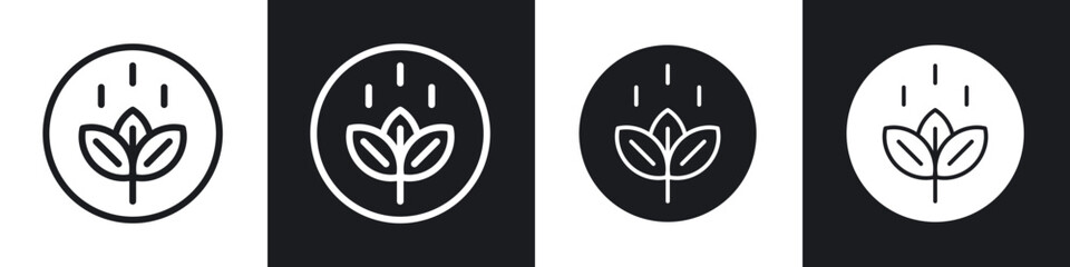 High fiber food line icon vector illustration set.