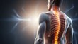 © Robiul - Male backache in a 3D rendered medical x-ray
