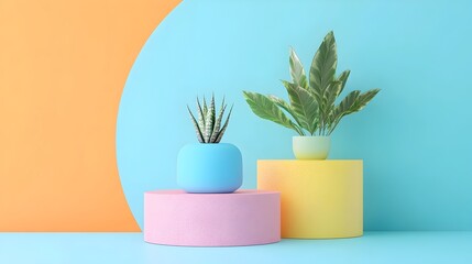Wall Mural - sleek and captivating 3d rendered modern website layout with parallax scrolling