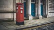 © riko2022 - Classic red British Post Office box, iconic street fixture in the UK street