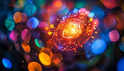 Colorful Bokeh Light Photo