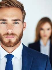 Poster - Confident business professionals in formal attire