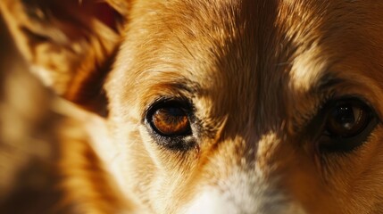 Wall Mural - Close Up of a Dog's Eyes