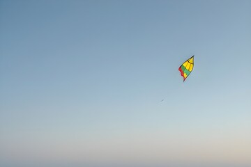 Colorful Kite Isolated on White Background