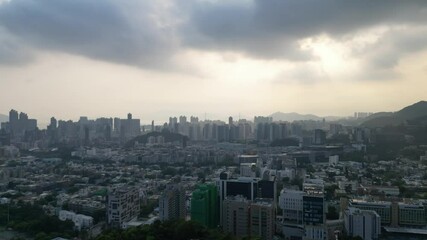 Wall Mural - the city scape of Middle kowloon at Kowloon tong