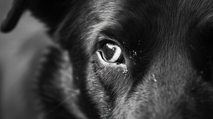 Wall Mural - A Close-up of a Dog's Eye