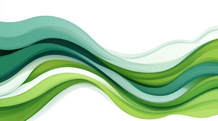 Wall Mural - A vibrant green wave flows dynamically, showcasing a modern abstract design with playful textures and a cartoon flair.