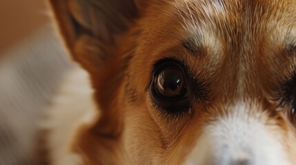 Sticker - Close-Up of a Dog's Eye