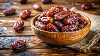 Sweet and chewy sun-dried dates, a healthy and natural snack option, dried, dates, sweet, snack, healthy, natural, sun-dried