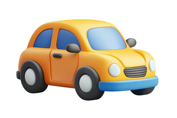 3d car elements cute simple modern