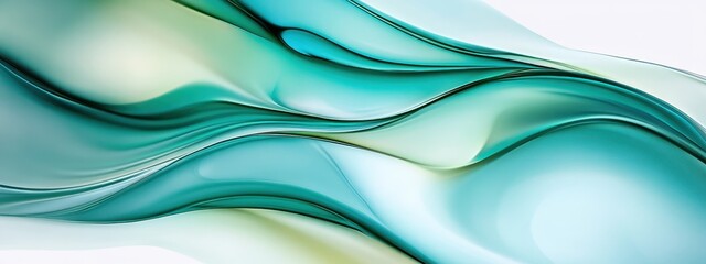 fluid colors, teal, turquoise, emerald, swirling waves, smooth gradients, abstract liquid shapes, iridescent highlights, ethereal, elegant motion, dreamlike textures