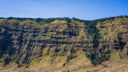 A scenic beautiful view of mountain in the morning around Bromo