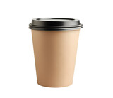 Disposable coffee cup isolated