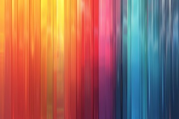 Poster - Soft Gradient of Light Harmonious Bright Colors