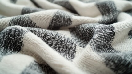 Sticker - Bed with black and white checkered blanket