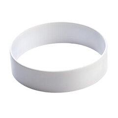 white wristband isolated on transparent background