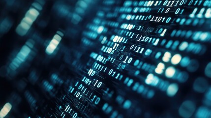 Binary code abstract pattern