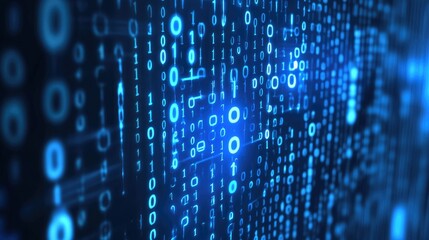 Binary code abstract pattern