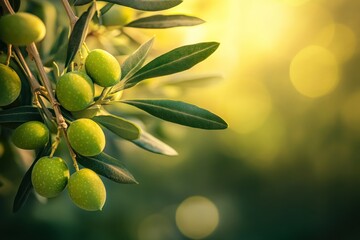 Wall Mural - Olive Branch in Sunlight