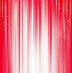 bright red background with white vertical rays