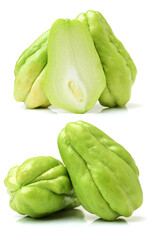 Canvas Print - Chayote on a white background