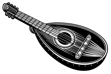 Sketch of an old mandolin