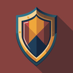 Wall Mural - shield icon symbol vector illustration