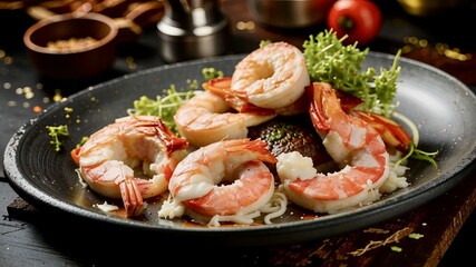 shrimps with lemon