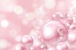 © ElenaX - Soft pink bubbles background with bokeh effect
