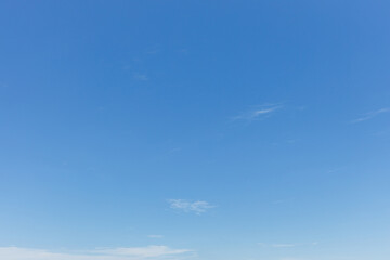 blue sky. clouds in blue sky in sunny day