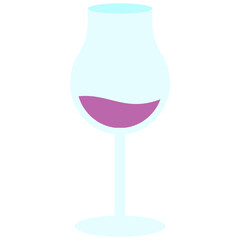 Glass of Wine Illustration