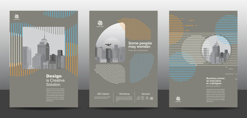 Wall Mural - template vector design for brochure, annualreport, corporate presentation, portfolio, flyer, layout 