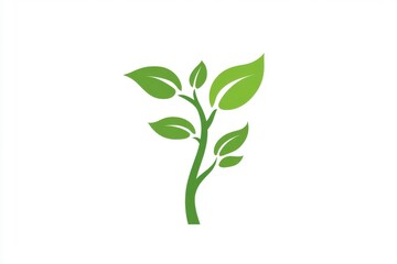 Logo creation for agricultural growth, farming practices, and crop field icons featuring leaf or plant elements