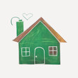© Rawpixel.com - Chalk-drawn green house illustration