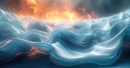 Fototapete - Abstract background, minimal, future. Generative AI.