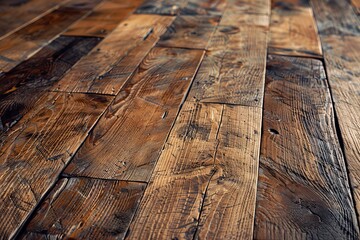 Wall Mural - Natural Knots A Rustic Wooden Floor with Charm and Character