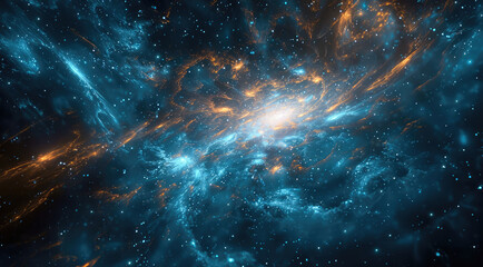 Aufkleber - Aquarius space star concept map, modernization, simplify. Generative AI.