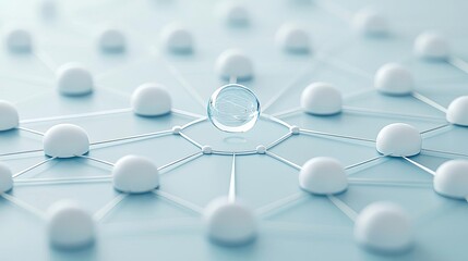 Business ecosystem visualized as growing concentric circles connected by digital networks, representing scalability and growth, expanding business models, futuristic concept