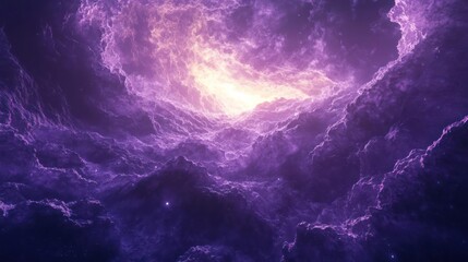 Wall Mural - features a breathtaking view of a nebula that appears to be in outer space.